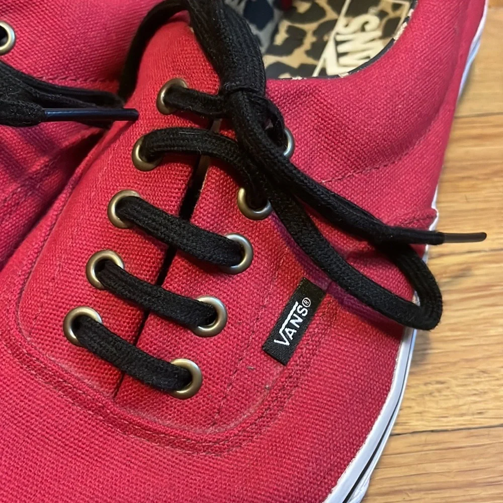 Men’s Red Vans - Picture 2 of 6